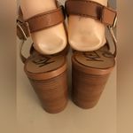 Kelsi Dagger Kelsi women chestnut brown leather heel sandals US 10 Photo 4