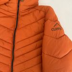 Cliffs Orange Rust Hooded Puffer Jacket Women's Medium Quilted Zip Front Lined Photo 10