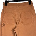 Marine layer SZ 4 Maya Slim Straight Utility Pants Mid-Rise Pockets Zip-Fly Clay Photo 3