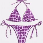 Boutique Purple, Blotted, Tie-Dye, Bikini Set Photo 1