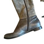 Attilio Giusti Leombruni AGL Grey Leather Suede Boots Tall Buckle Size 36 5.5 Gray Photo 3