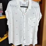 Rails  Anthropologie Whitney Sunglasses Print Button Up Shirt Size Large Photo 5