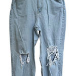 Wild Fable Highest Rise Distressed Baggy Light Wash Jean Size 8/29 Photo 0
