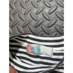 Free People  Beach Gray & White Striped Knit Mini Dress Womens Size Small Photo 2