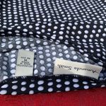 Amanda Smith  Skirt Size Medium  Black‎ White Polka Dots Flared Vintage Spring Photo 2