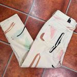 Anthropologie x Moglea Multicolor Abstract High Rise Slim Straight Jeans Size 32 Photo 6