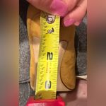 X-Appeal  Yellow Mustard Suede Heels Sz 7.5 3 Inch Heels. Photo 11