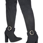 Bamboo  Black Over-the-Knee Boots Photo 0