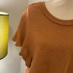 Love Riche Rust Flutter Sleeve Crop Top - Size Small Photo 1