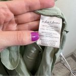 For Love & Lemons  Sawyer Satin Maxi Dress Desert Sage Green Small NWT Photo 8