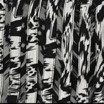 Parker Contemporary Modern Whimsigoth Chic Black & White Mini Skirt Size 0 XXS Photo 2