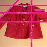 Julian Taylor   RED 1990'S FOLIATE PRINT CHIFFON SKIRT W/RED BLAZER SET (14) Photo 12