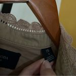 Scotch & Soda  Crochet Ruffle Blouse Prairie Cottagecore Top Sand Tan $175 Size S Photo 4