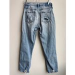 Mother SUPERIOR Tomcat Ankle Straight Jeans True Confession Size 26 Button Fly Blue Photo 5