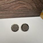 House of Harlow  Sunburst Gold Tone Large Round Button Stud Pierced Earrings Photo 9