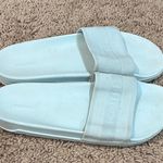 Hunter  Elastic Light Blue Slide Sandals Photo 4