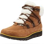 Sorel Harlow Lace Cozy Boot Waterproof Suede Ankle Bootie Women’s Brown Size 10 Photo 0