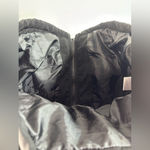 Laundry by Design  M Quilted Fur Lined Hoodie Charcoal Outerwear Photo 4