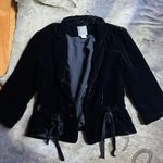 Polo Ralph Lauren Black Silk Velvet Light Weight Jacket Photo 0