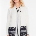 Chico's Cream Black Lace Drama Long Cardigan - 2 Photo 0