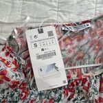 ZARA  Floral Smocked Mesh Maxi Dress NWT NEW Small Photo 3