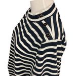 Talbots Women's Striped 3/4 Sleeve Pullover Long Sleeve Tee Black White Size 2X Photo 3