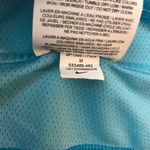 Nike  Dri-Fit Womens Athletic Short Sleeve Shirt Turquoise Blue Size M Photo 6
