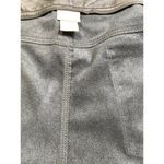 Chico's Faux Leather Ponte Slim Pants Size 16 S Classic Fit Black Coated Slimming Photo 10