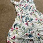 Hollister Women’s Small WhiteMulticolored Hawaiian Print Romper With Halter Neck Photo 1