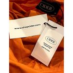 Cider NEW Boho Ruffled Sleeveless Tie Back Midi V Neck Tiered Dress M Orange #3116 Photo 5