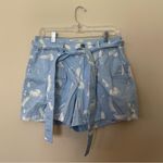 A New Day Light Blue with Tie High Waisted Shorts Photo 3
