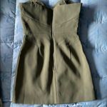 Finders Keepers  Strapless Olive Dress Photo 0