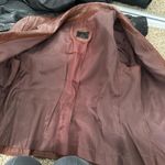 Brown vintage leather blazer Size L Photo 7