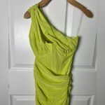 House Of CB Valentina Lime Asymmetric Cut Out Midi Dress XS Photo 3