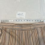 Rafaella  sz10 tan brown cream stripped side zip ankle length pants EUC Photo 6