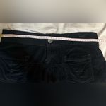Athleta Cordoba Black Corduroy Skirt Cinch Waist Pockets Skirt Aline Stretchy Photo 2