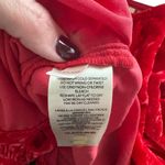 Anthropologie Pilcro x - Puffed Sleeve Crushed Red Velvet Button Down Sz XXS Photo 7