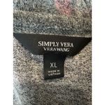 Vera Wang Simply Long Sleeve Warm Stretch Colorful Fray Blouse Size XL Photo 3