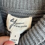Andrea Jovine  Grey Ribbed Turtleneck Sweater Cotton Viscose Size Small Photo 1
