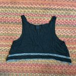 Free People INTIMATELY  BLACK POLKA DOT CROP TOP LACE TRIM Photo 2