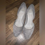 Eileen Fisher  Lilly dorsay heel flat gray 7 spring designer classic $200 formal Photo 1