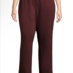 Avia Pull On Athlesure Pants Size 2X 20W-22W Womens Side Pockets Burgundy New Photo 2