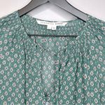 Veronica Beard  Amato Paisley Silk Peasant Top in Seaglass Multi‎ Size 6 Photo 6
