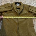 I am gia I. AM. Gia Mariah Blazer Gold Structured Rhinestone Blazer Jacket Size L  NWOT Photo 9