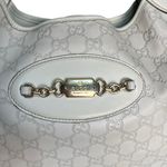  Guccissima White Leather Punch Hobo Bag with Horsebit Interior Photo 3