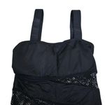 DKNY  Swim Women's 10 Black Mesh One Piece Swimsuit with Classic Tank Design Photo 2