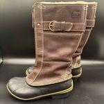 Sorel Women's Winter Fancy Tall II Boots Fleece Lined Rubber Soul Size 6.5 Photo 0