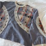 POL Plaid Patchwork Stars Sweatshirt Size Large Photo 2