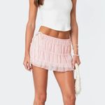 Edikted  abrielle tiered chiffon mini skirt  Photo 0