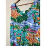 Vintage Joe Kealoha Dress Large Hawaiian Beach Surf Tropical Island Vacation Green Photo 2